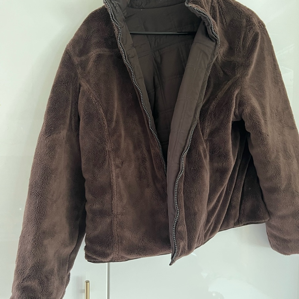 Brown Faux Fur Jacket